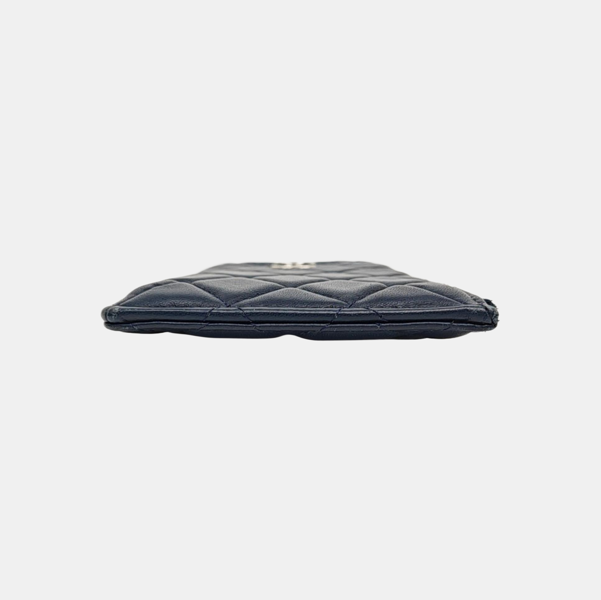 Quilted Lambskin Wallet Blue