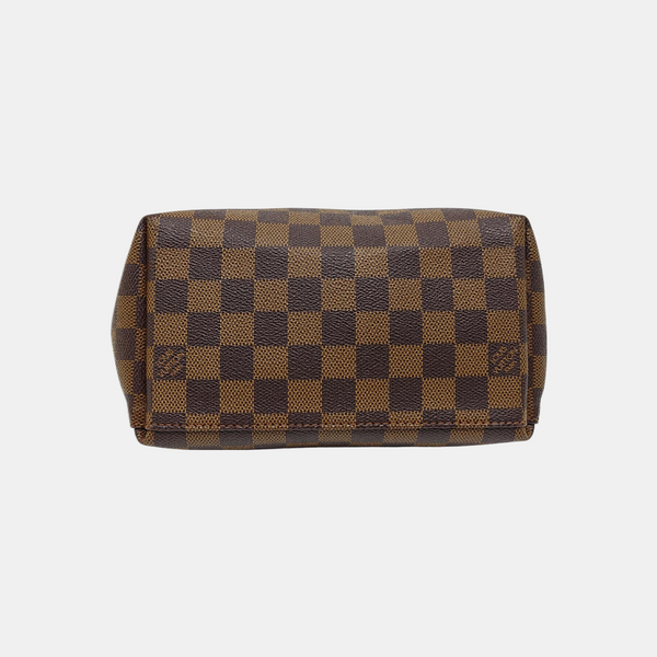 CLAPTON Damier Ebene Coated Canvas Brown