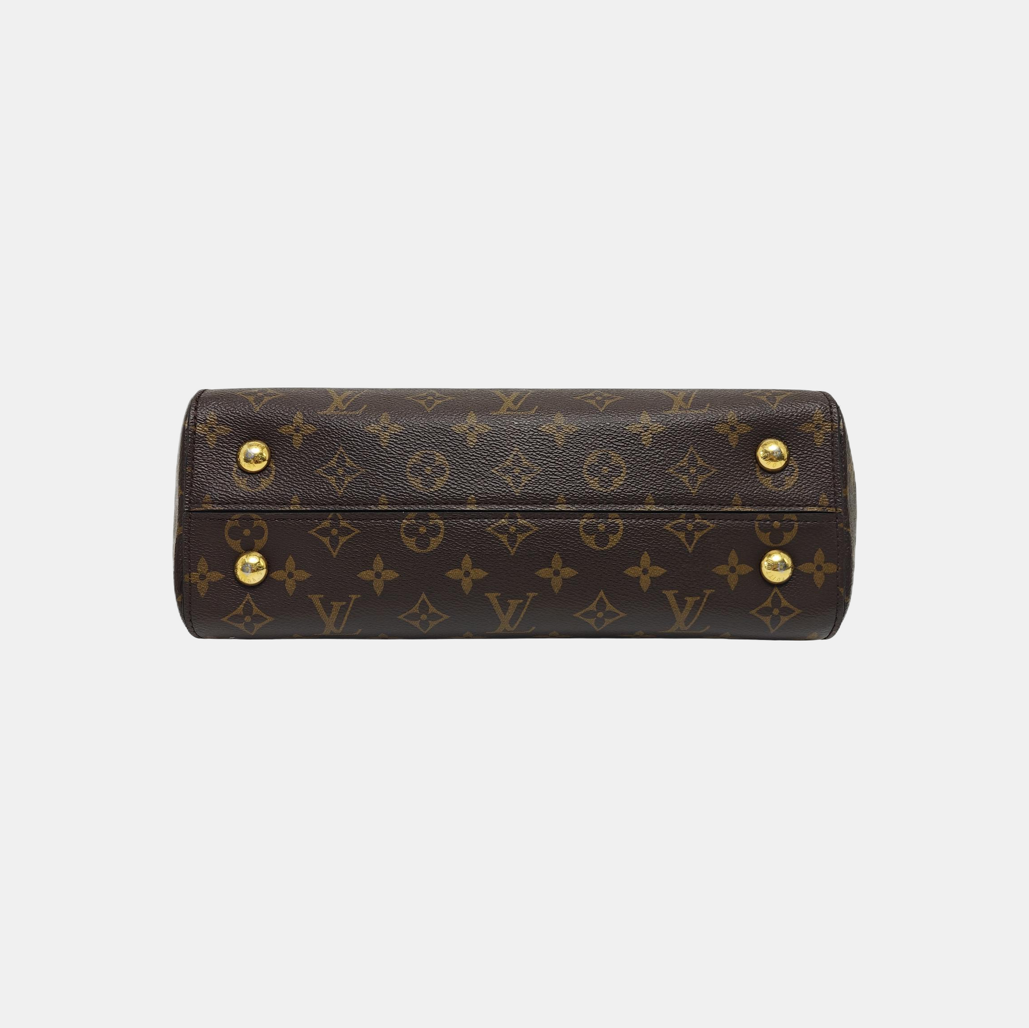 CLUNY MM Monogram Coated Canvas Brown