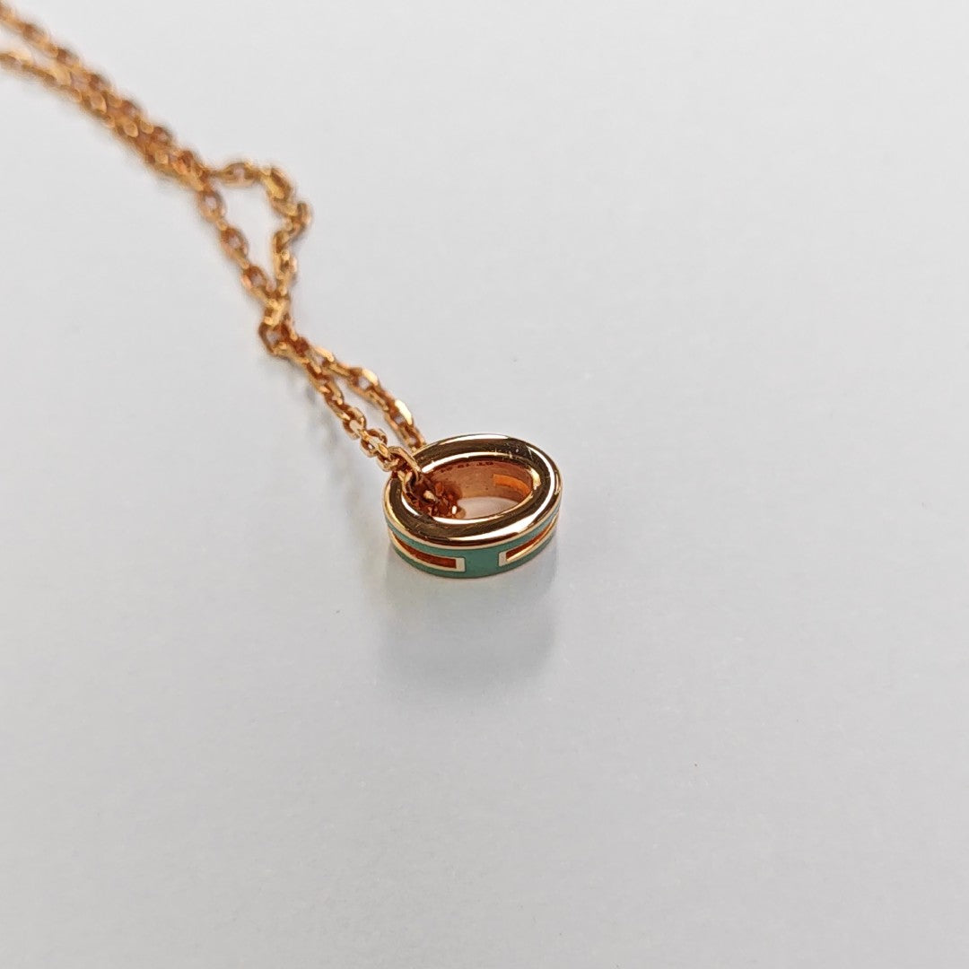 Pop H Metal Rose Gold Necklace