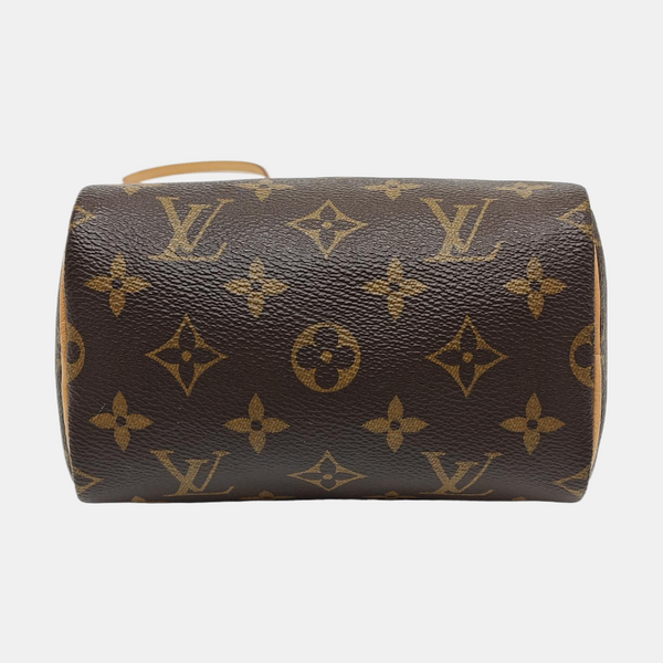 SPEEDY Nano Monogram Coated Canvas Brown