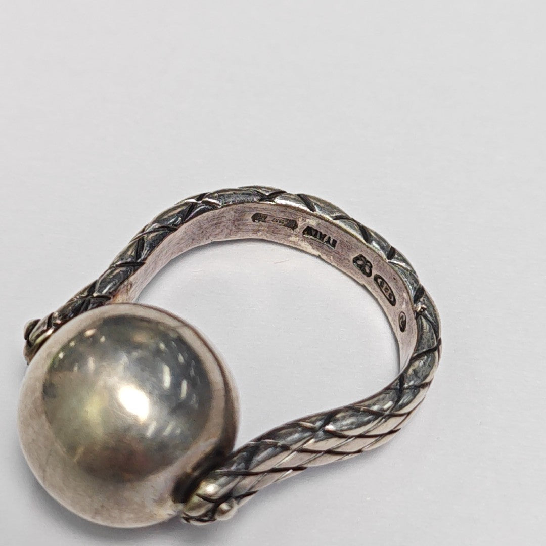925 Sterling Silver Ring EU 53