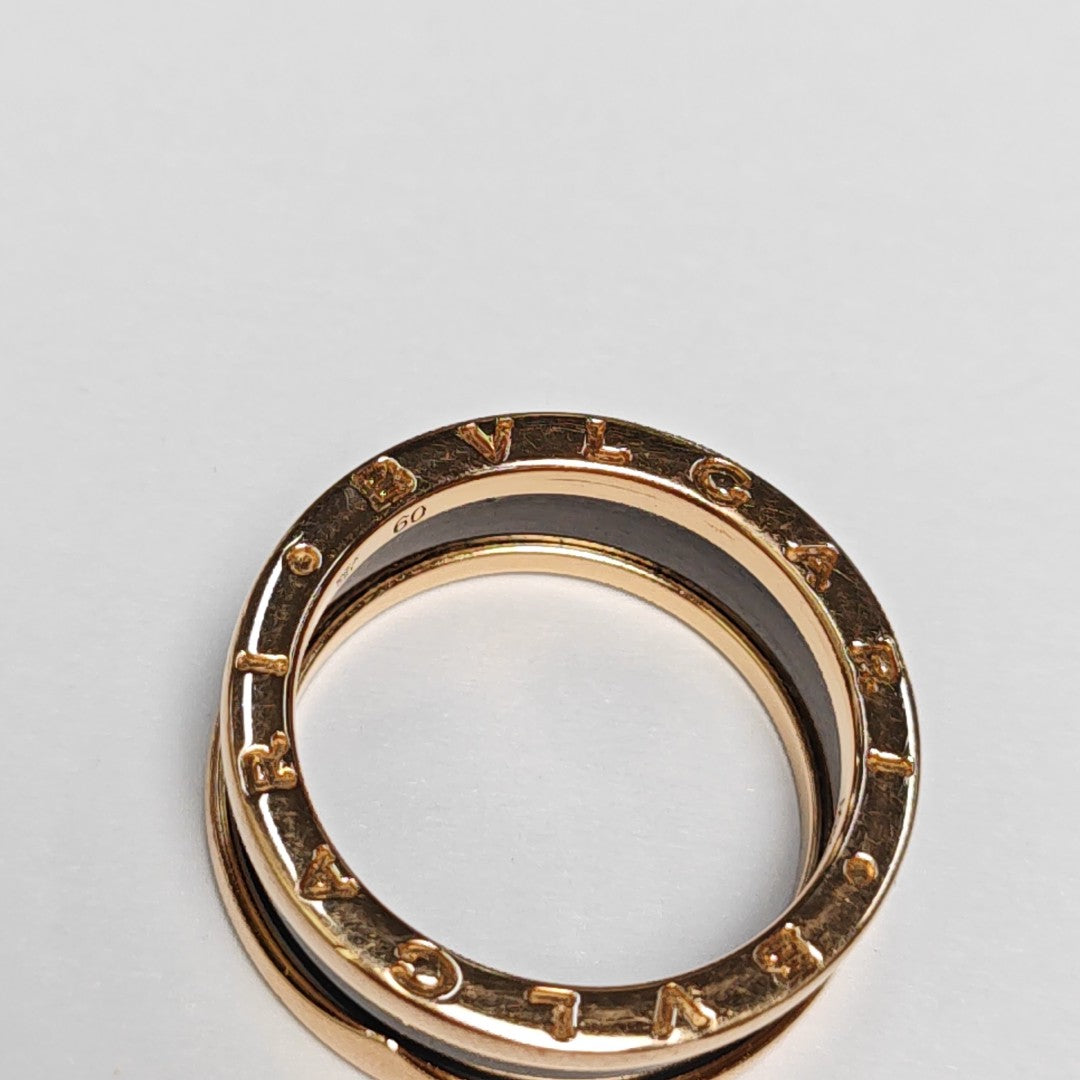 B.ZERO1 18k Rose Gold Ring EU 60