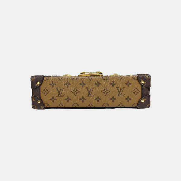PETITE MALLE Monogram Coated Canvas Brown