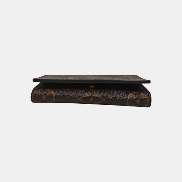 ENVELOPPE Monogram Coated Canvas Brown Wallet