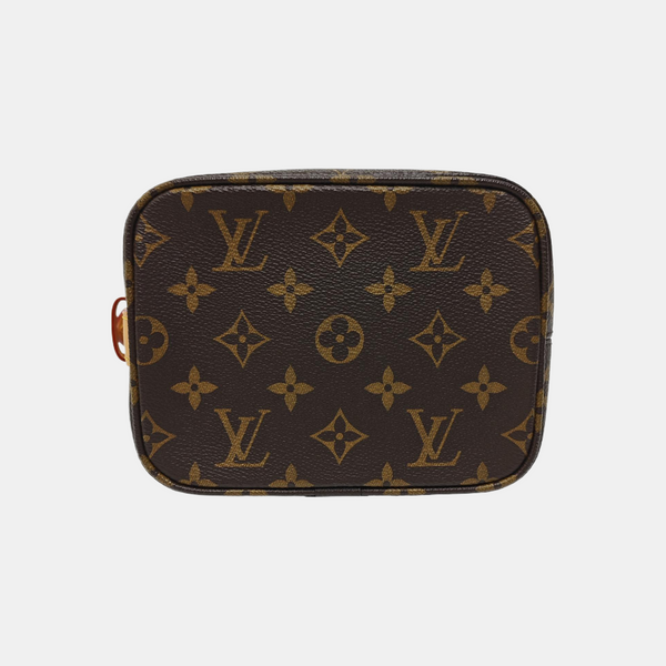 ALL IN BB Monogram Coated Canvas Brown
