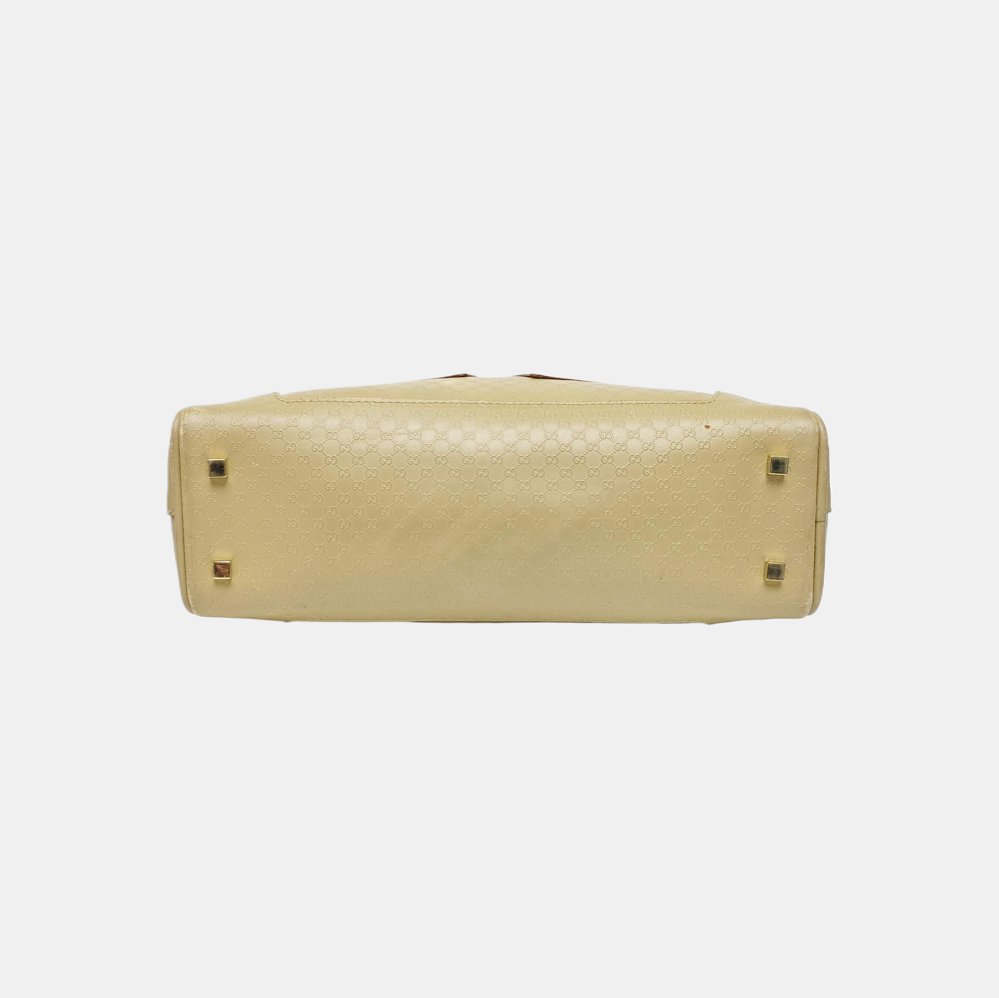 Calfskin Top Handle Bag Beige