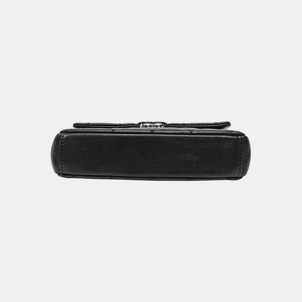 My Everything Flap Quilted Grained Calfskin Black