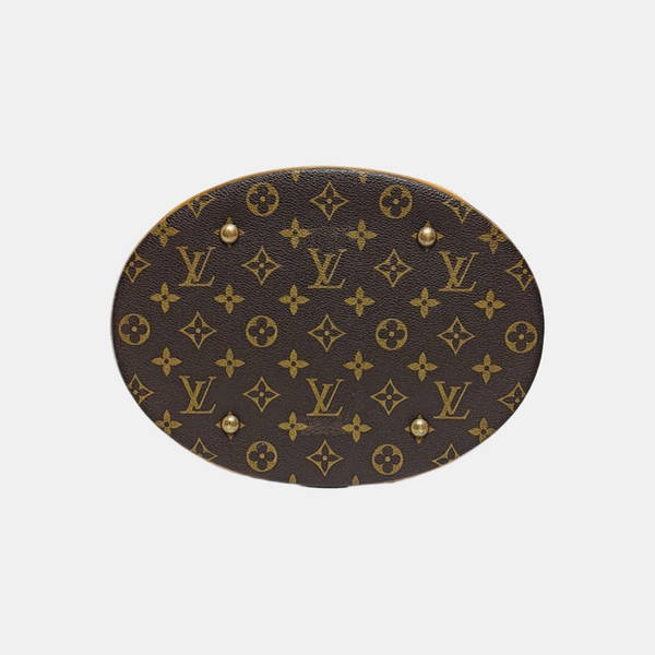 BUCKET GM Monogram Coated Canvas Brown