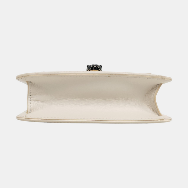 SERPENTI DIAMOND BLAST Small Calfskin White