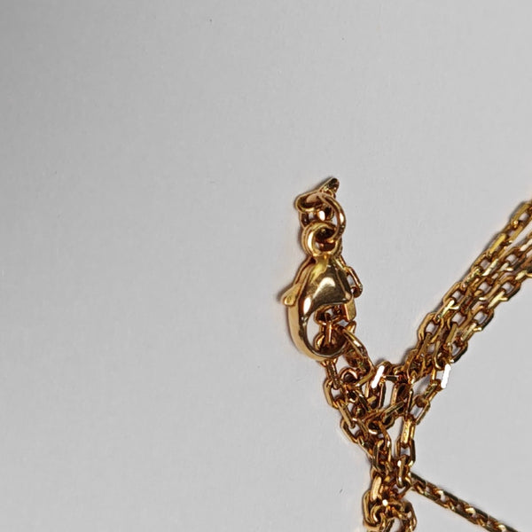 Pop H Metal Rose Gold Necklace