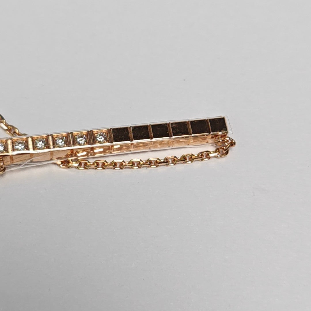 Ice Cube 18k Rose Gold Necklace