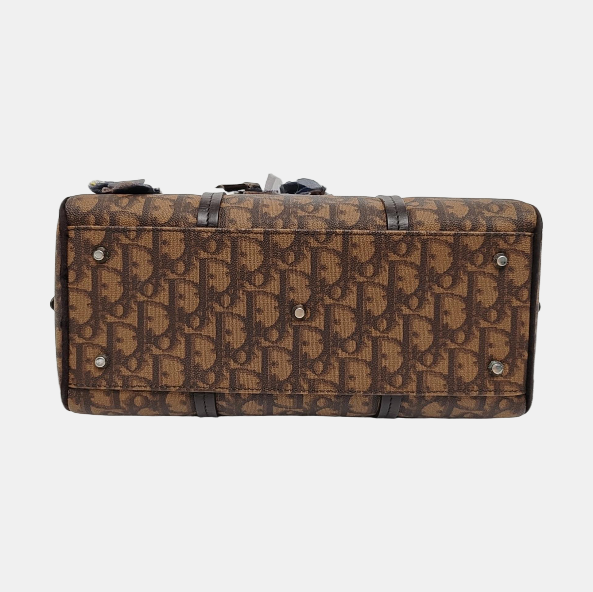 Oblique Coated Canvas Brown