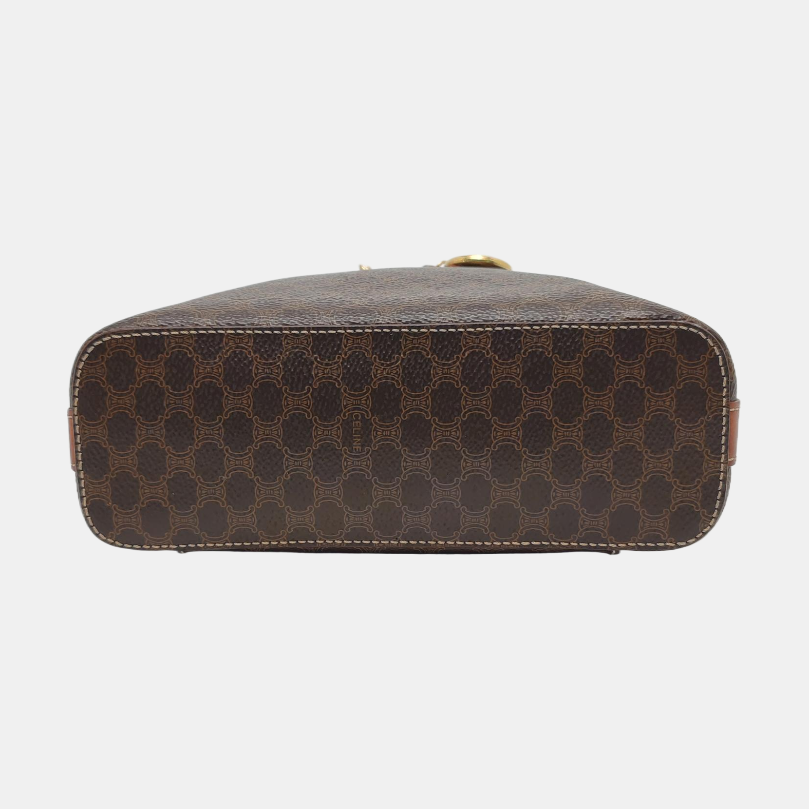 MACADAM TOP HANDLE COSMETIC BAGS Coated Canvas Brown