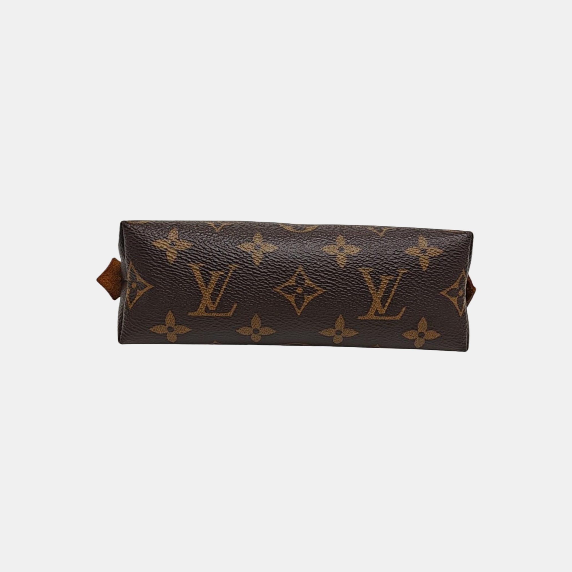 COSMETIC PM Monogram Coated Canvas Brown