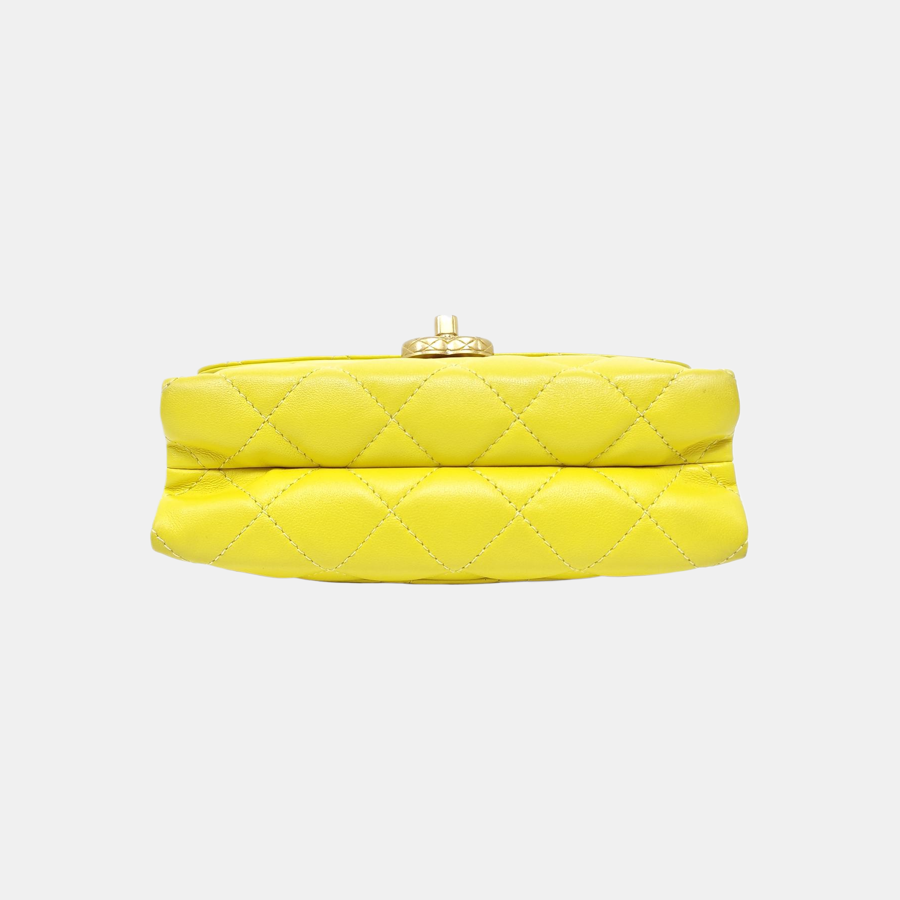 Quilted Calfskin Shoulder Bag Yellow
