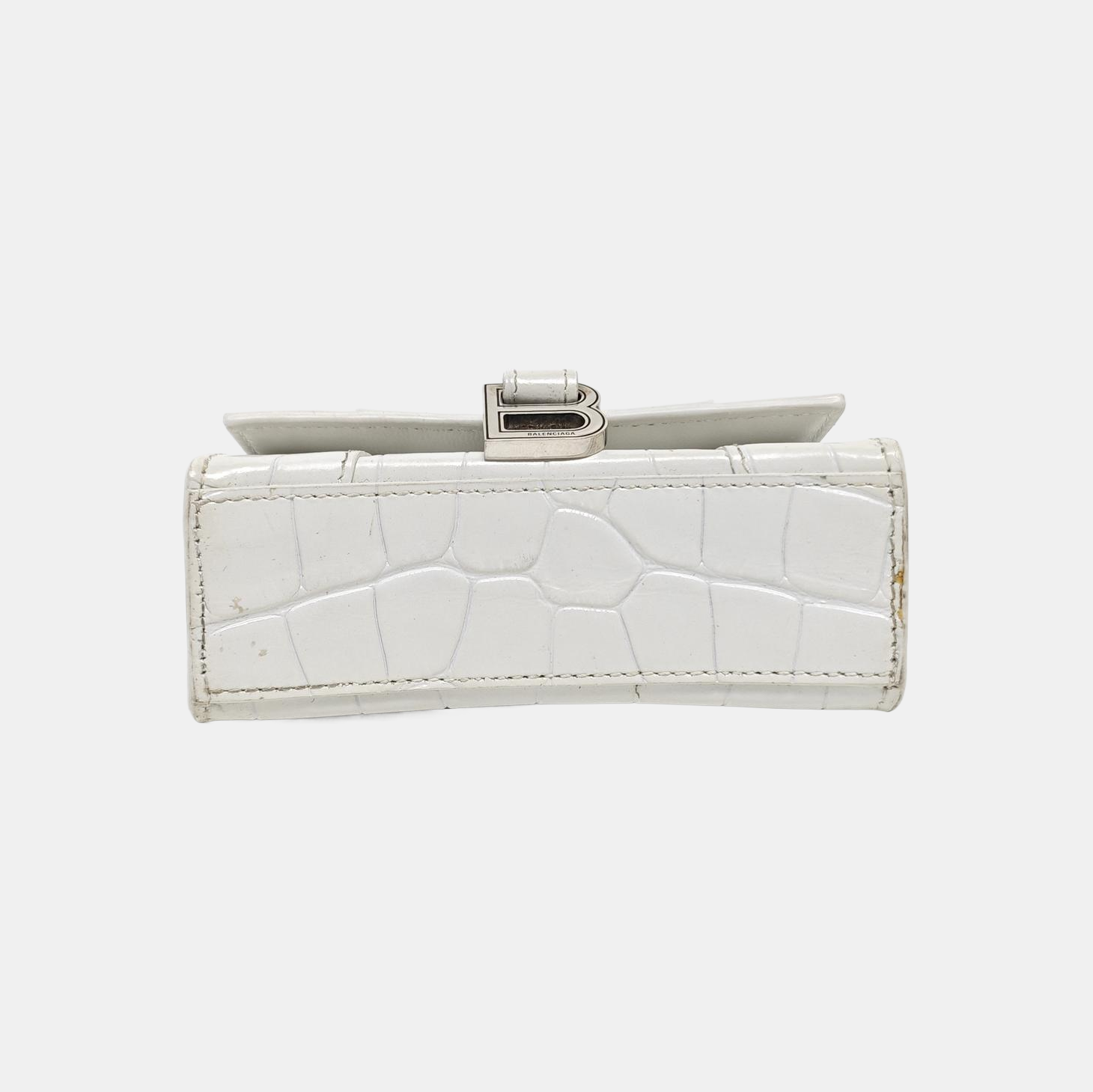 Hourglass Mini Calfskin White