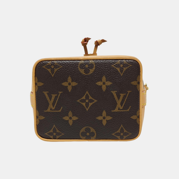 NOÉ Nano Monogram Coated Canvas Brown