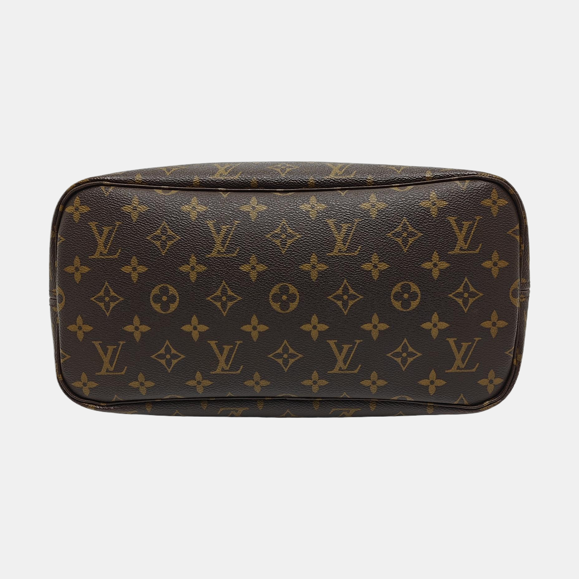 NEVERFULL MM Monogram Coated Canvas Brown