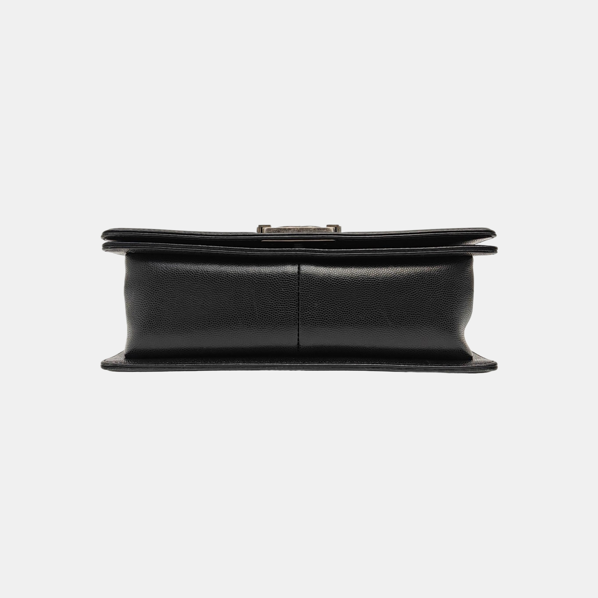 BOY CHANEL Medium Quilted Calfskin Black
