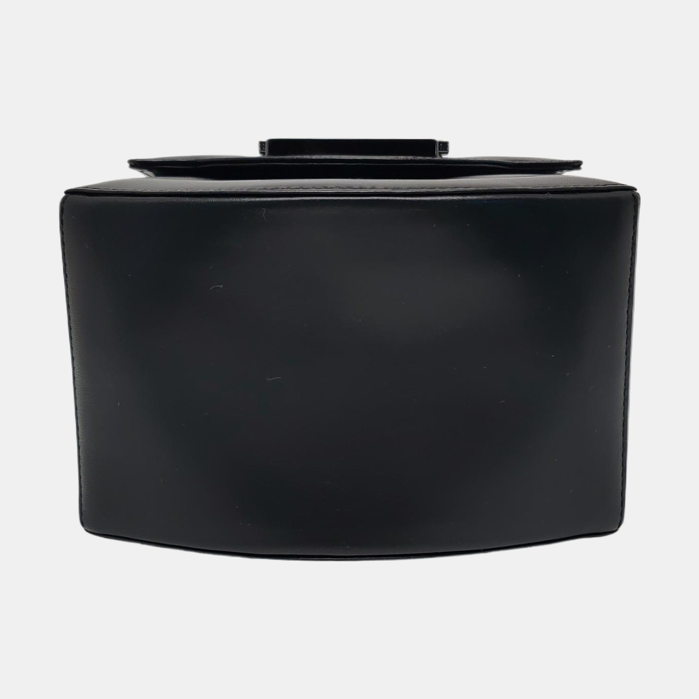 Calfskin Top Handle Bag Black