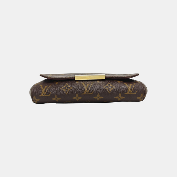 FAVORITE PM Monogram Coated Canvas Brown
