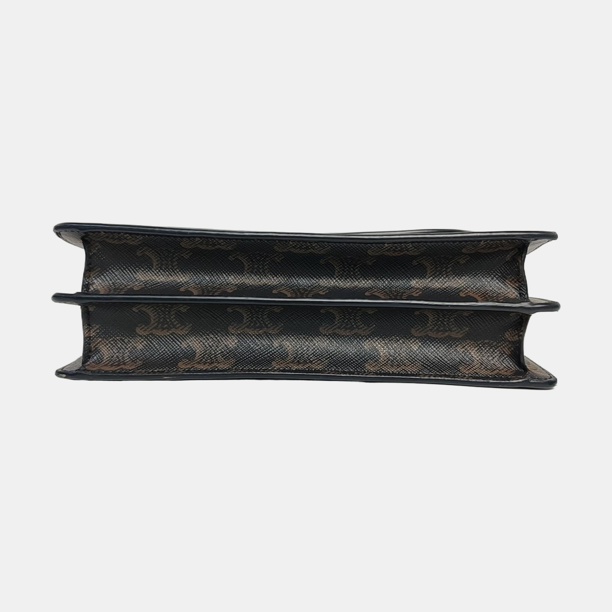 TRIOMPHE CANVAS Small Coated Canvas Brown
