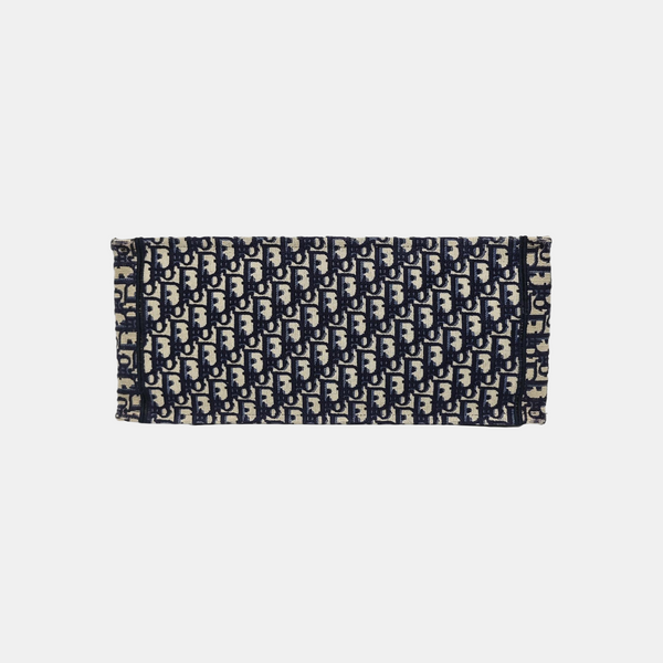 Book Tote Large Oblique Canvas Blue