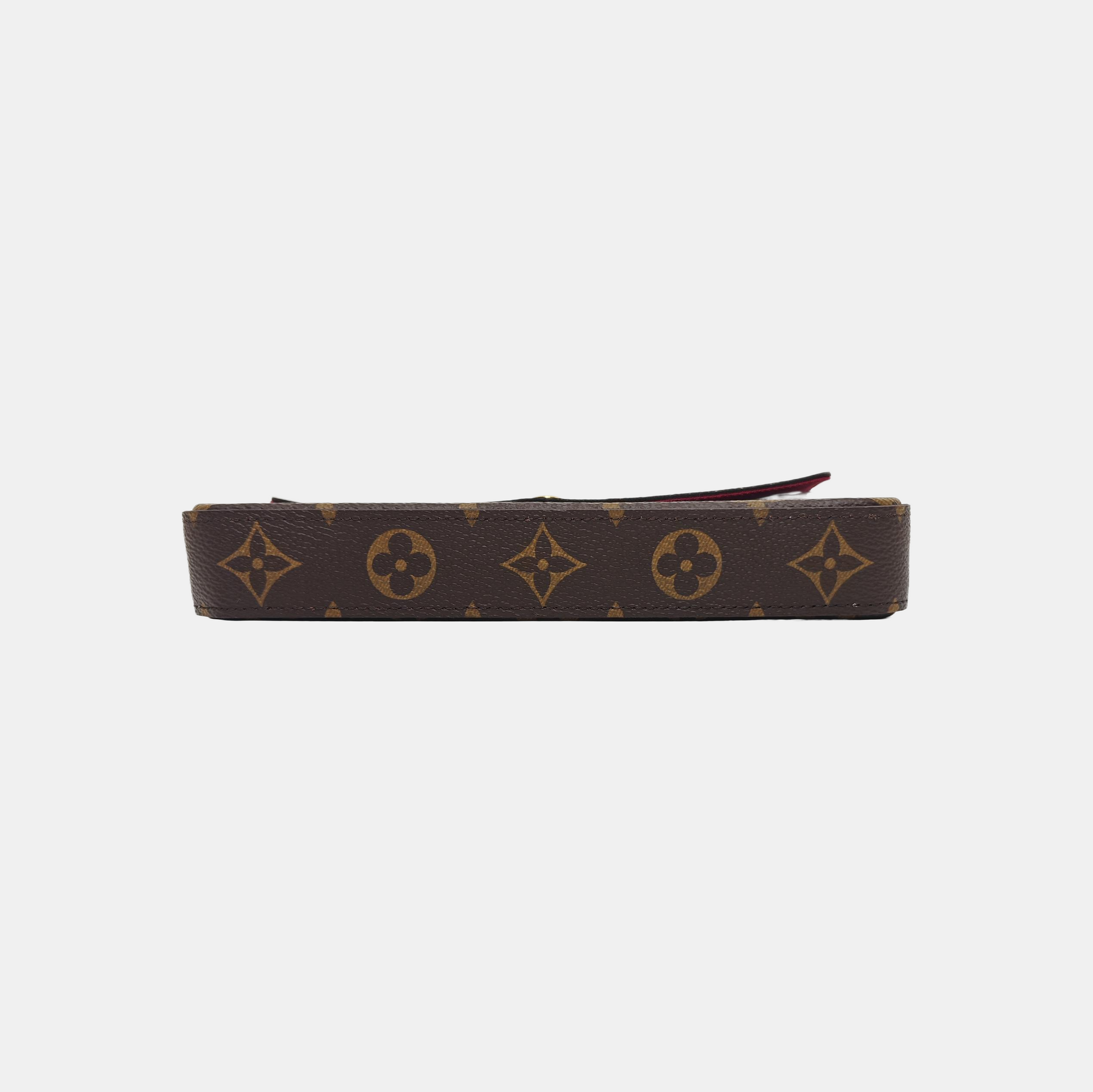 FÉLICIE Monogram Coated Canvas Brown