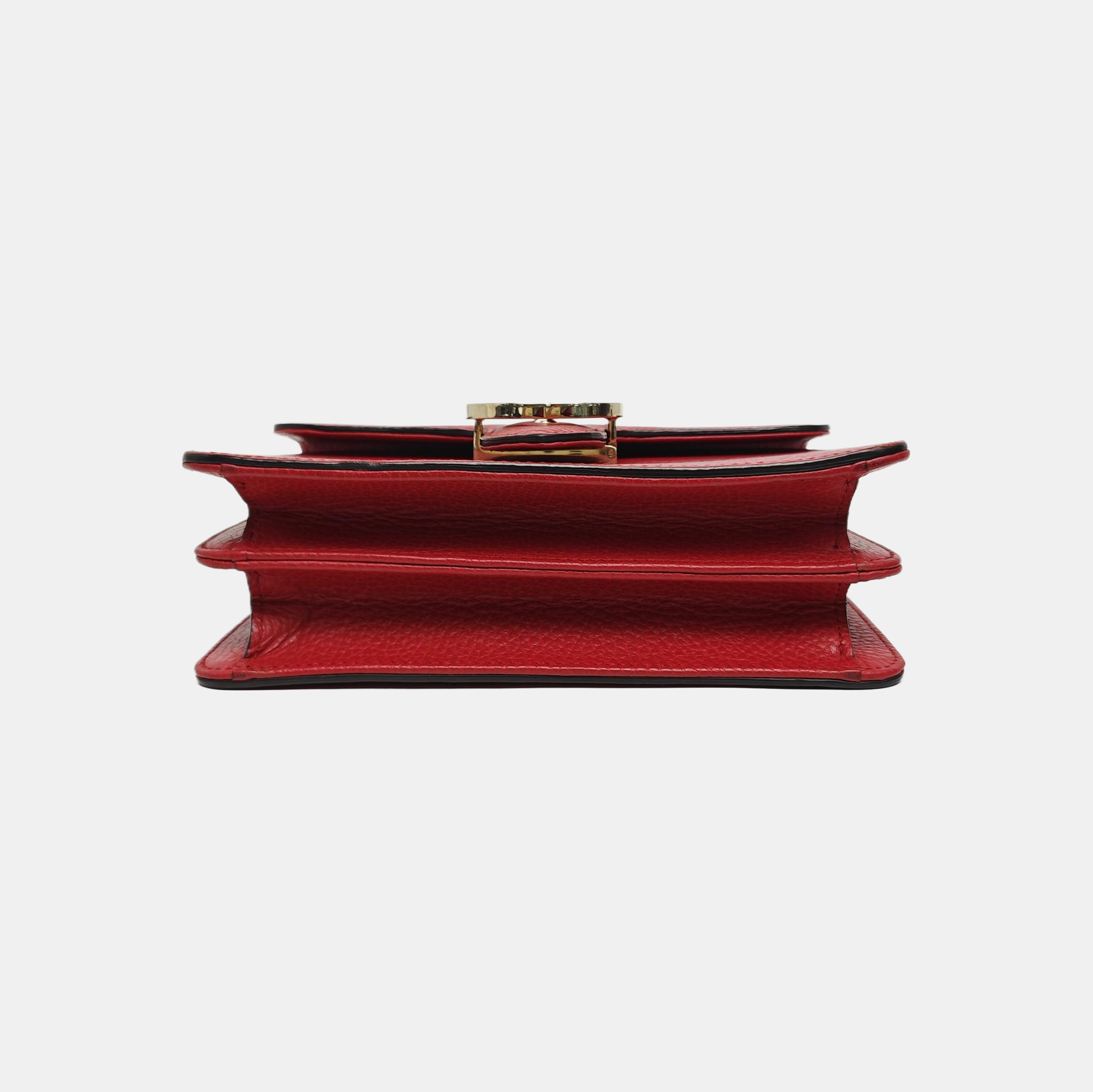 Interlocking G Small Calfskin Red