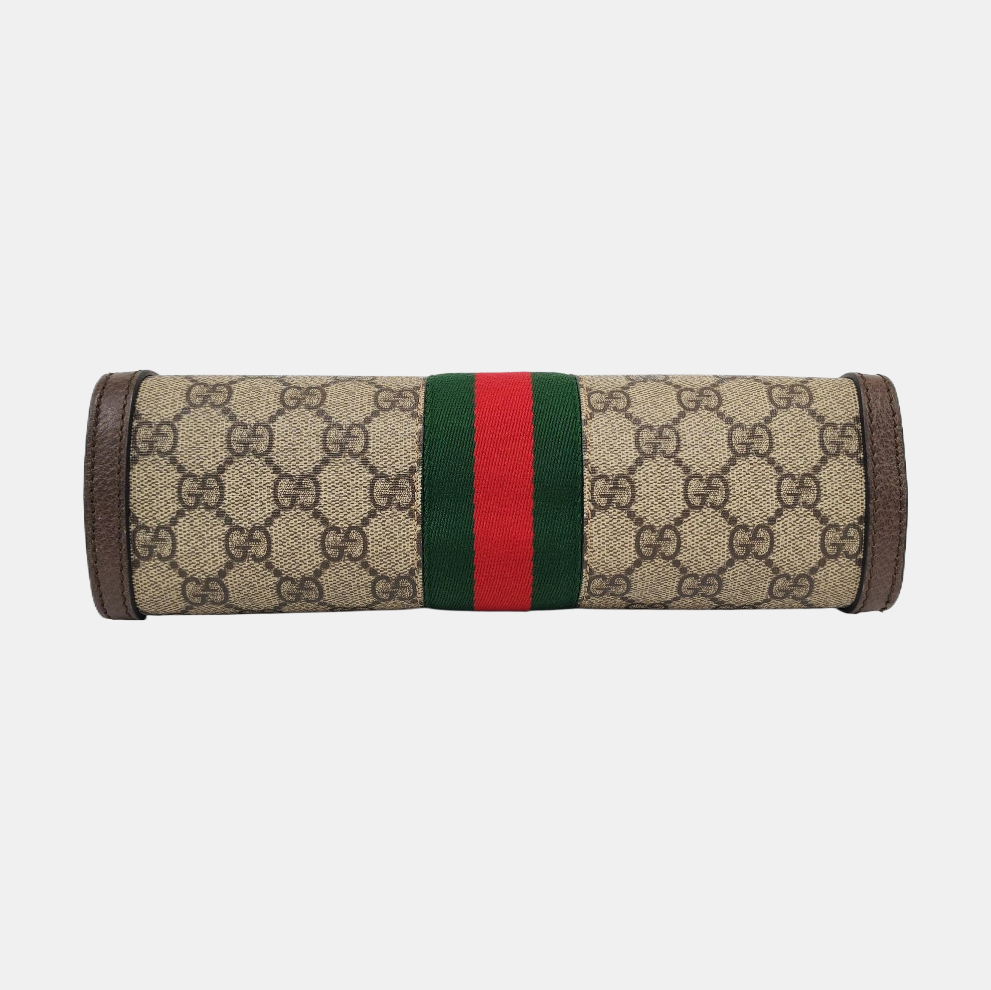 Ophidia Small Monogram Coated Canvas Beige