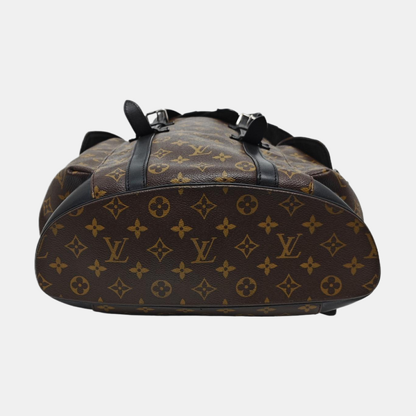 CHRISTOPHER MM Monogram Coated Canvas Brown