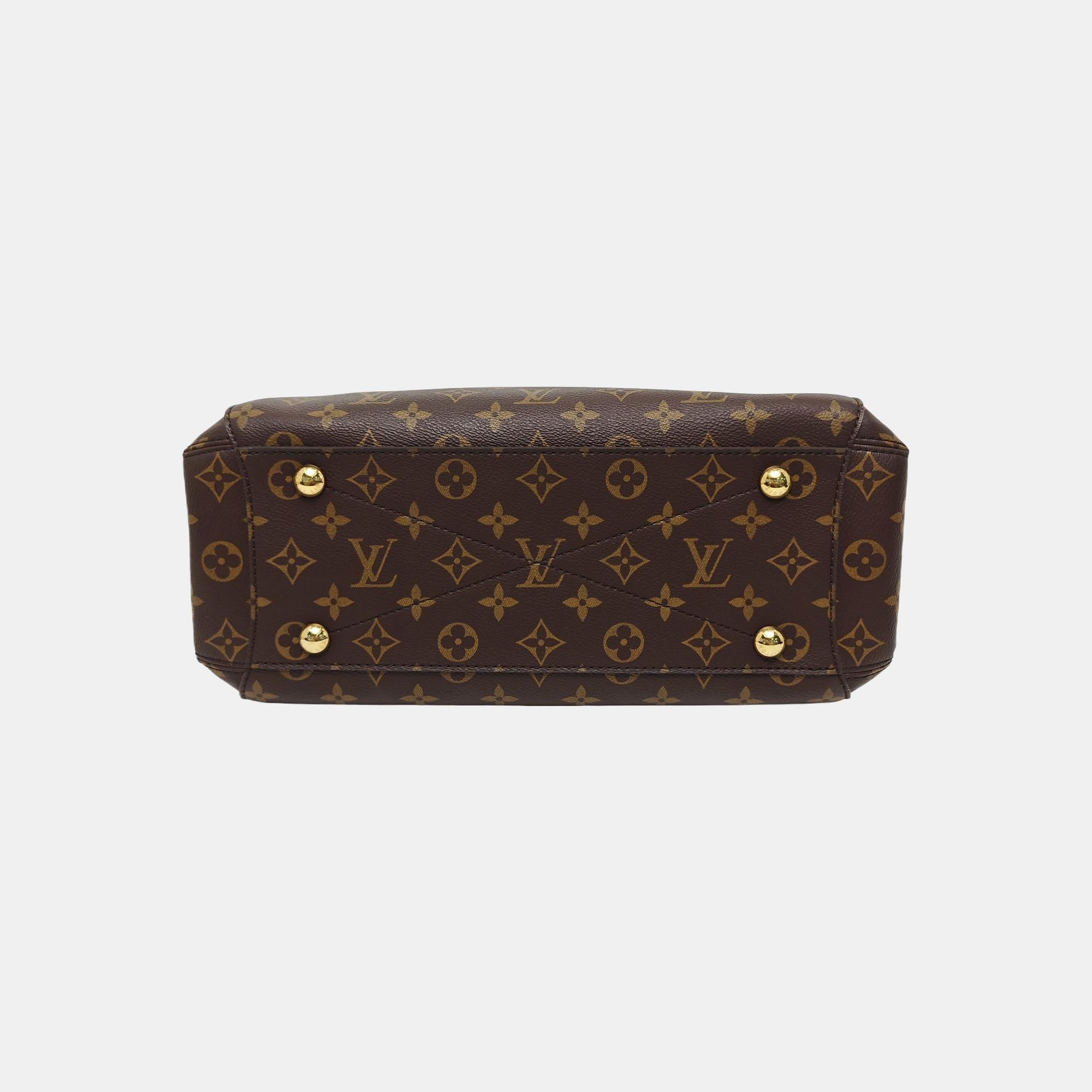 MONTAIGNE MM Monogram Coated Canvas Brown