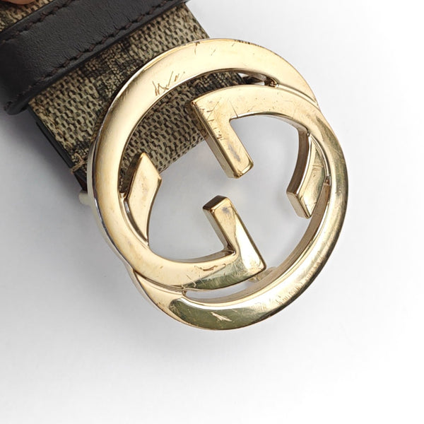 Leather Belt Beige