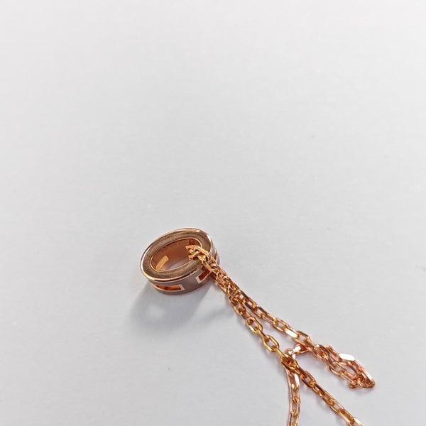 Pop H Metal Rose Gold Necklace