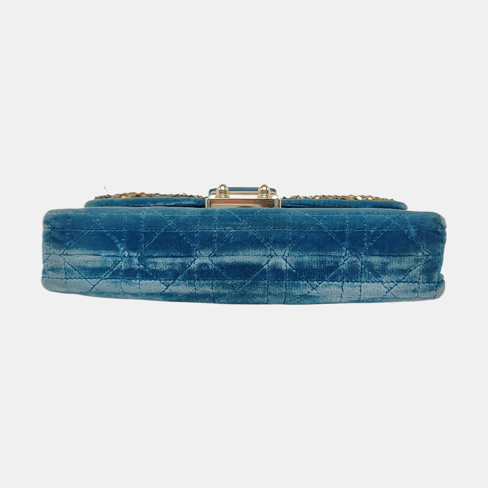 Miss Dior Cannage Velvet Blue
