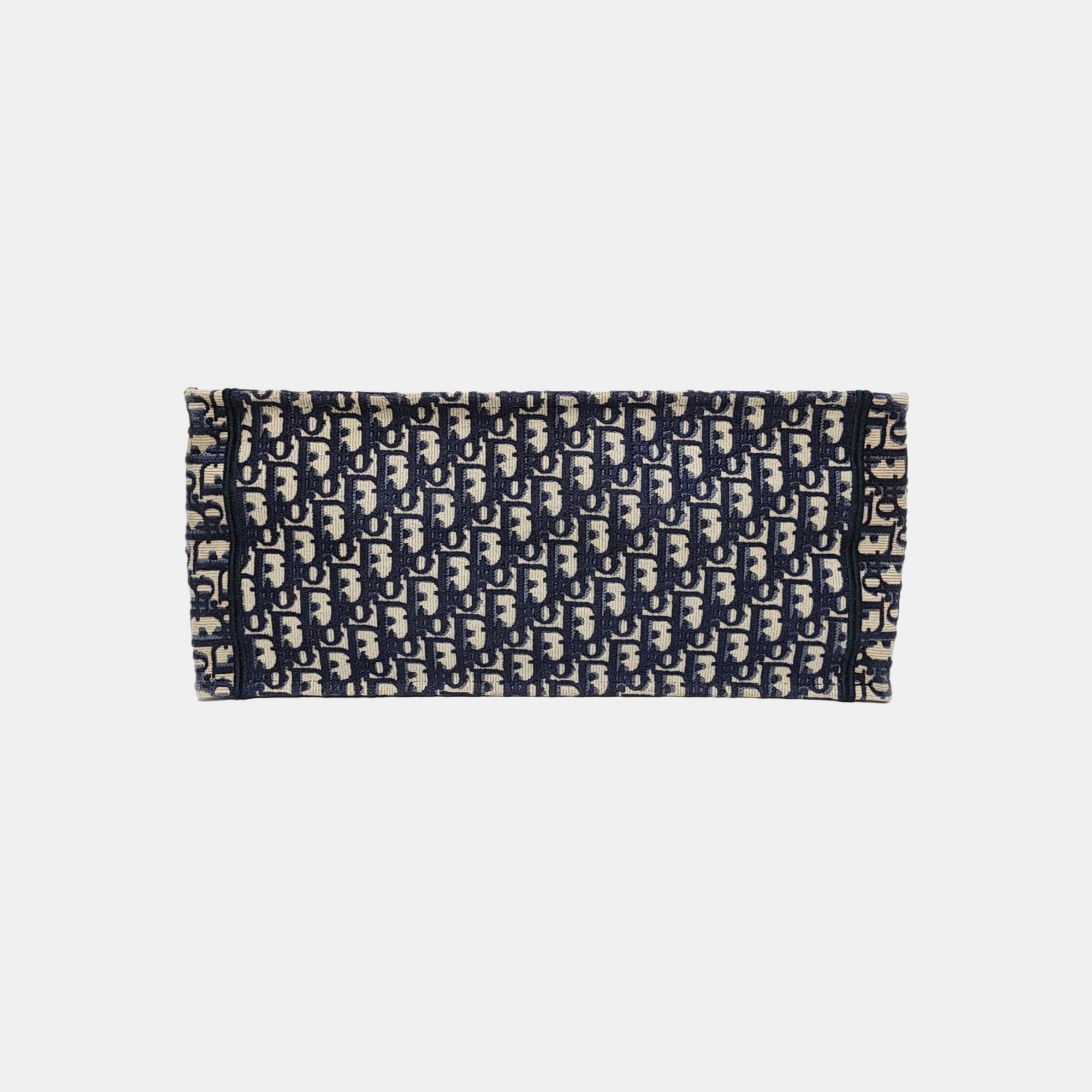 Book Tote Large Oblique Canvas Blue