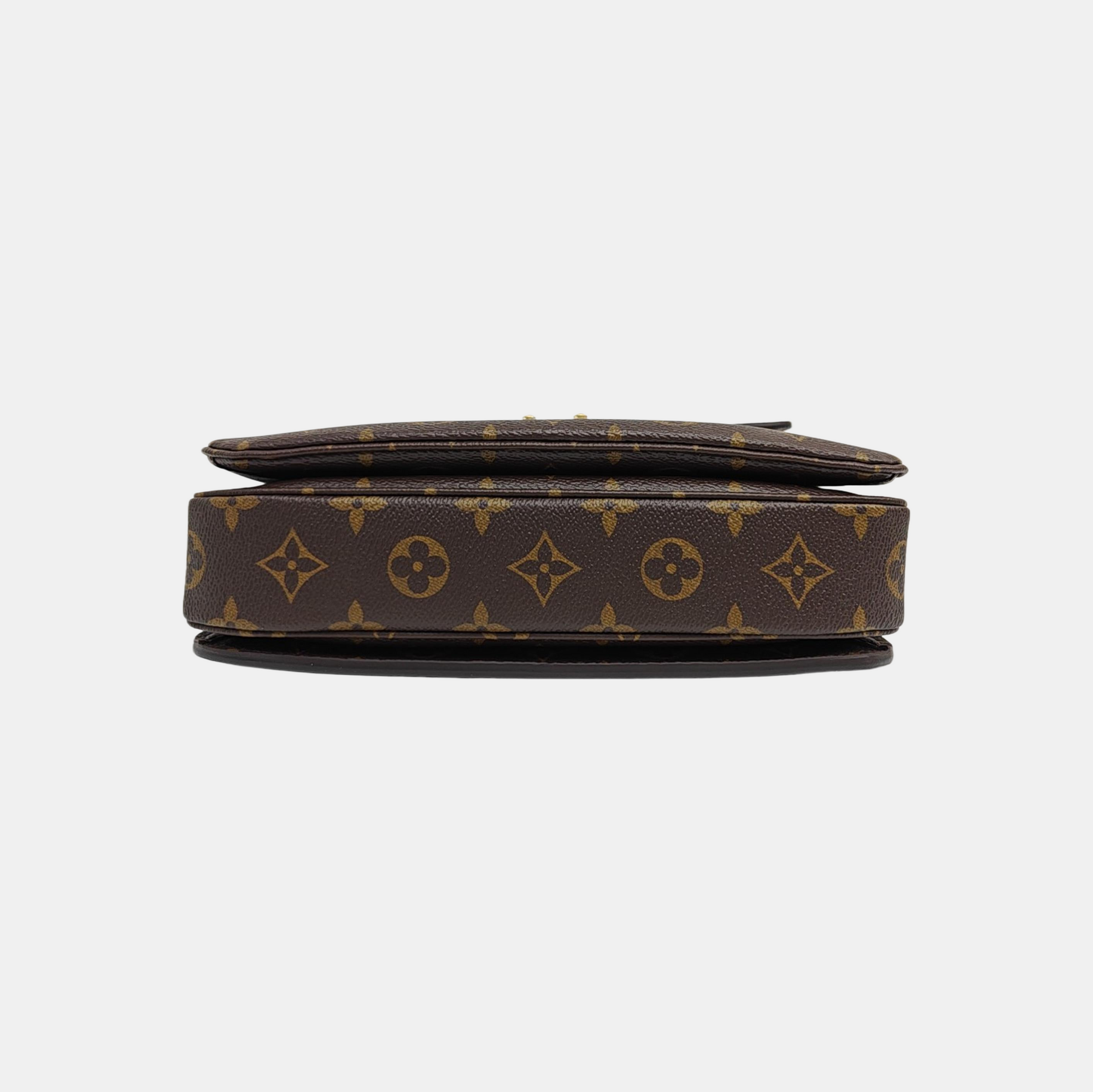 MÉTIS MM Monogram Coated Canvas Brown