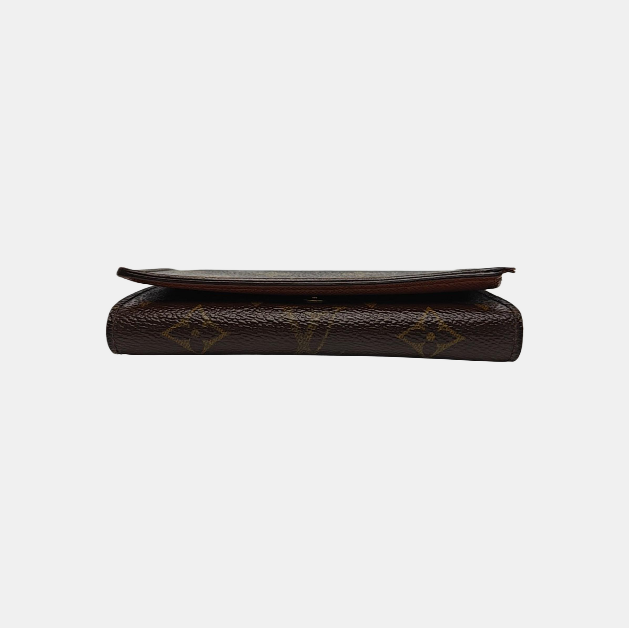TRESOR Monogram Coated Canvas Brown Wallet