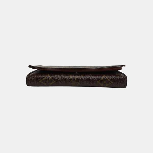 TRESOR Monogram Coated Canvas Brown Wallet