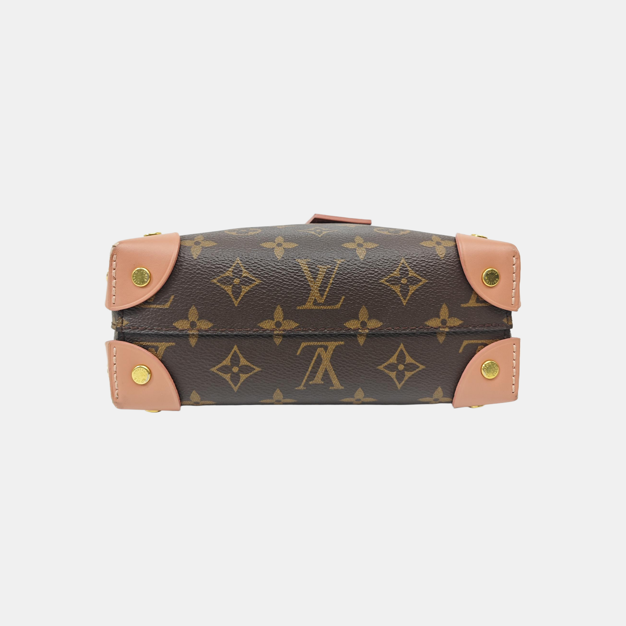 PETITE MALLE Monogram Coated Canvas Brown