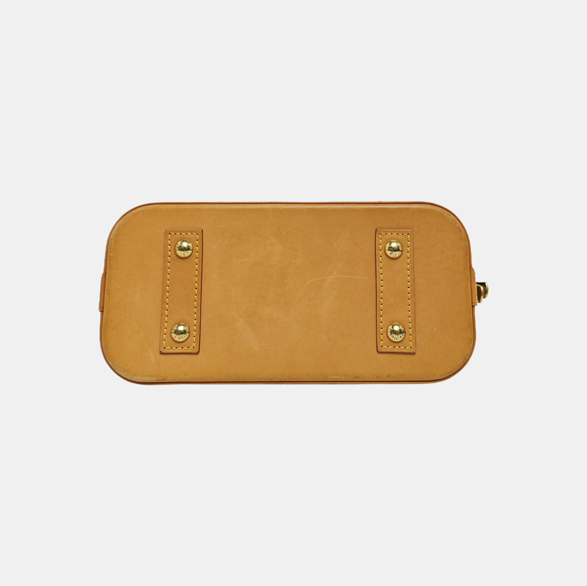 ALMA BB Monogram Coated Canvas Brown