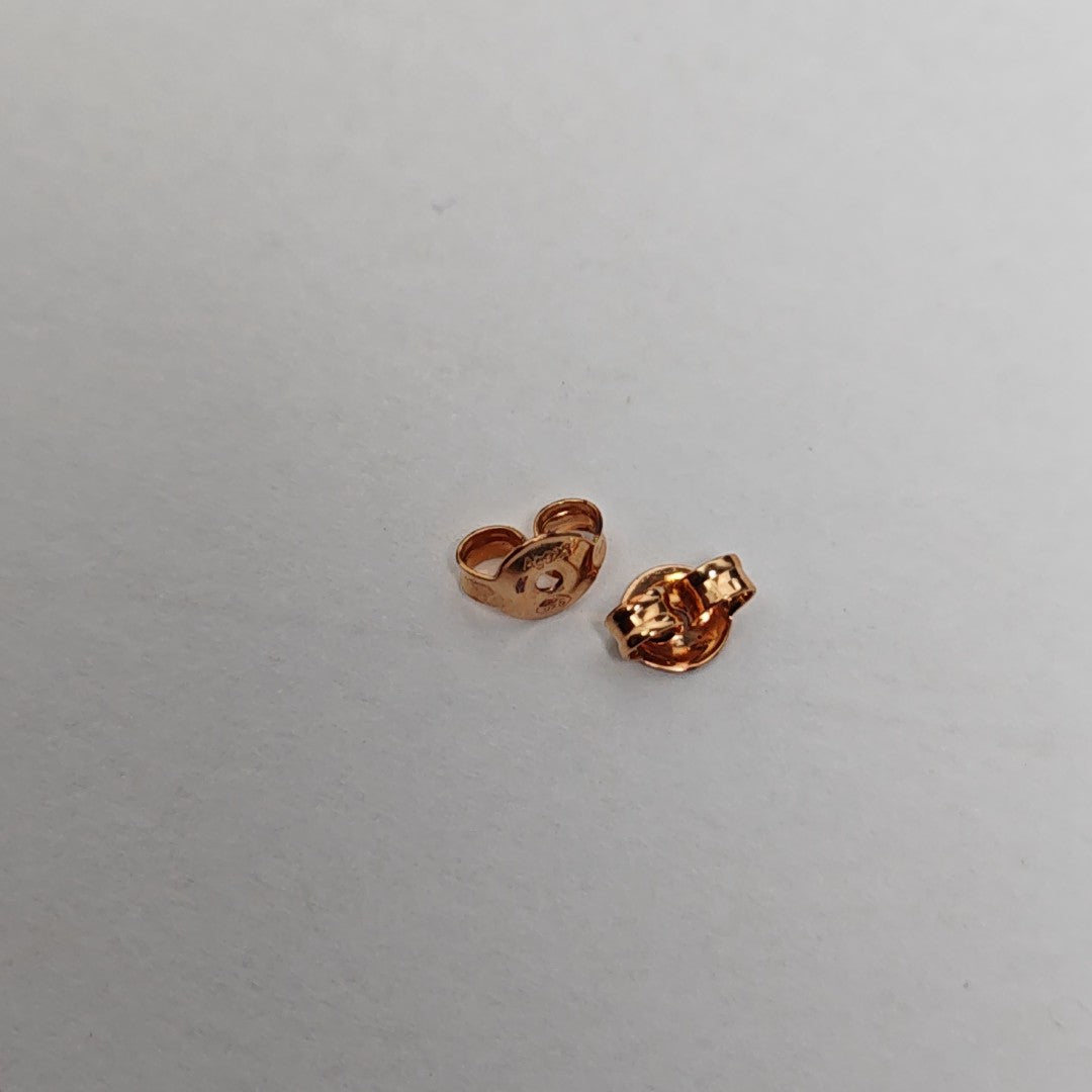 925 Sterling Silver Rose Gold Stud Earrings