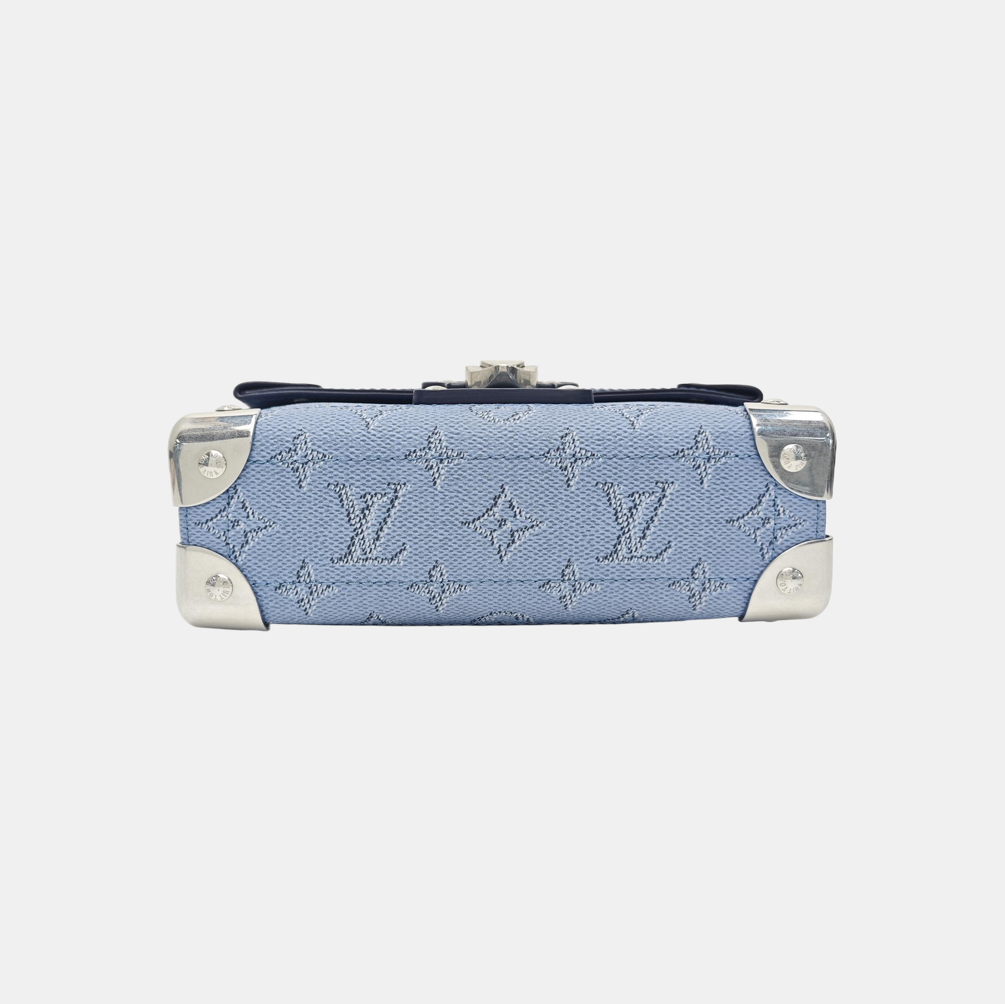 SOUL TRUNK Monogram Coated Canvas Blue