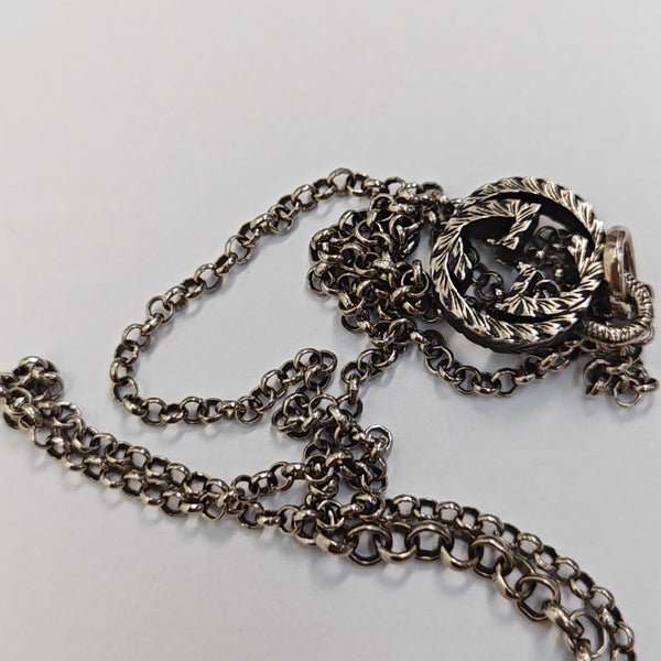 Interlocking G 925 Sterling Silver Necklace
