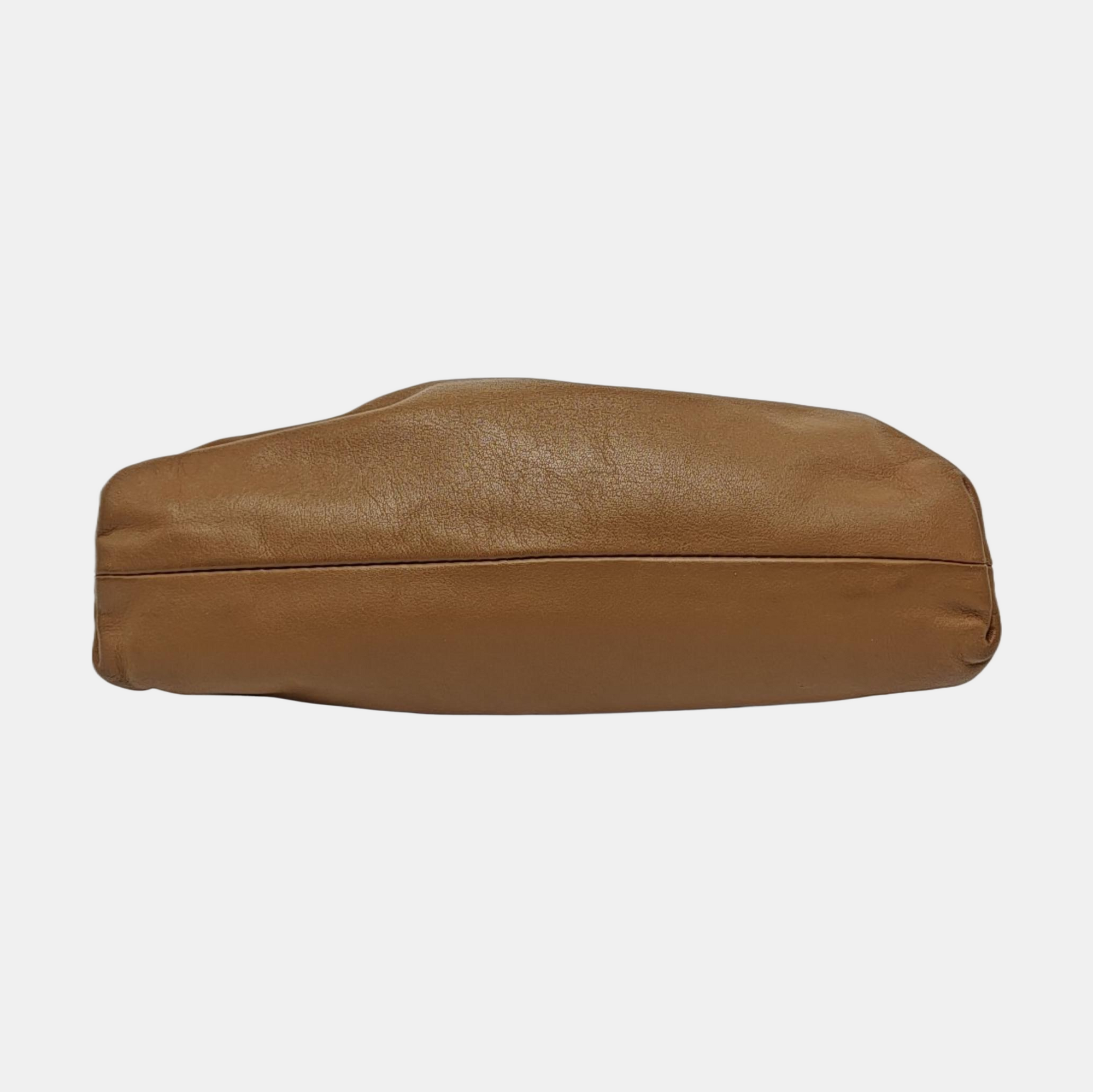 Authenticated pre-owned  The Pouch Calfskin Brown - Shoulder Bag at Looply