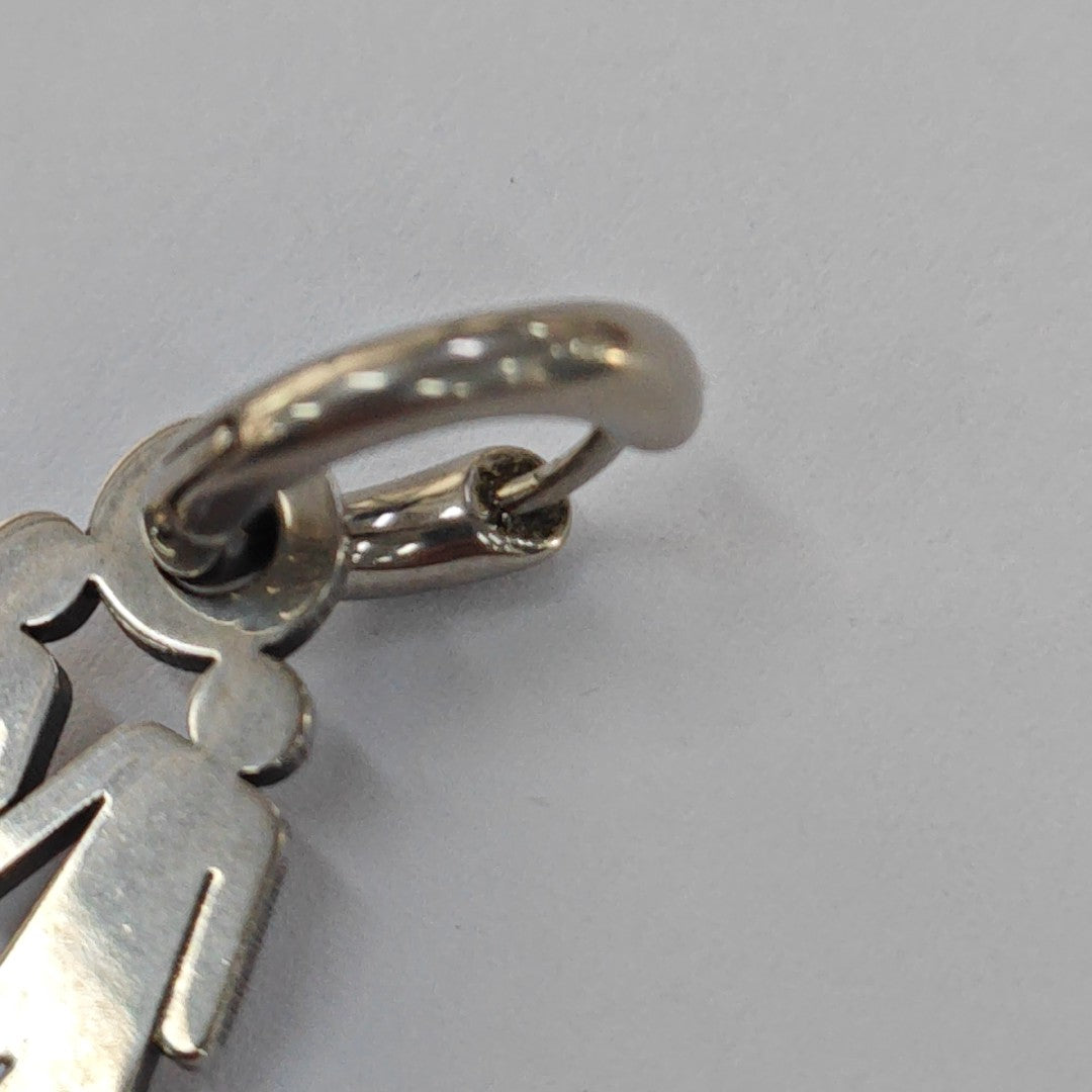 Metal Silver Earrings