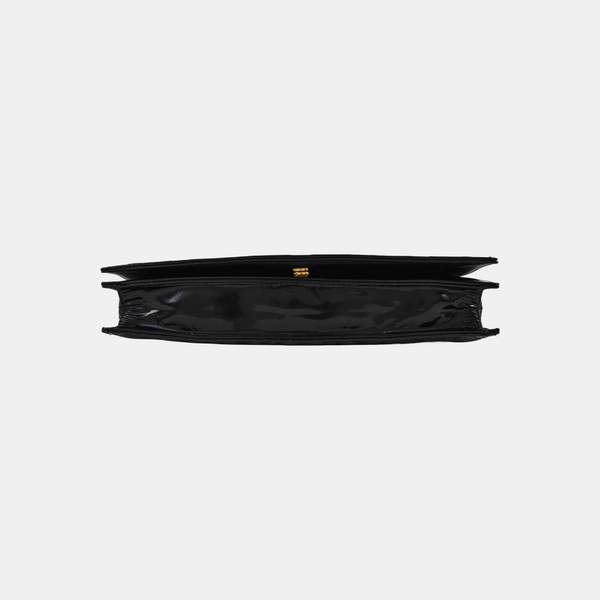 Lady Dior Medium Cannage Patent Leather Black