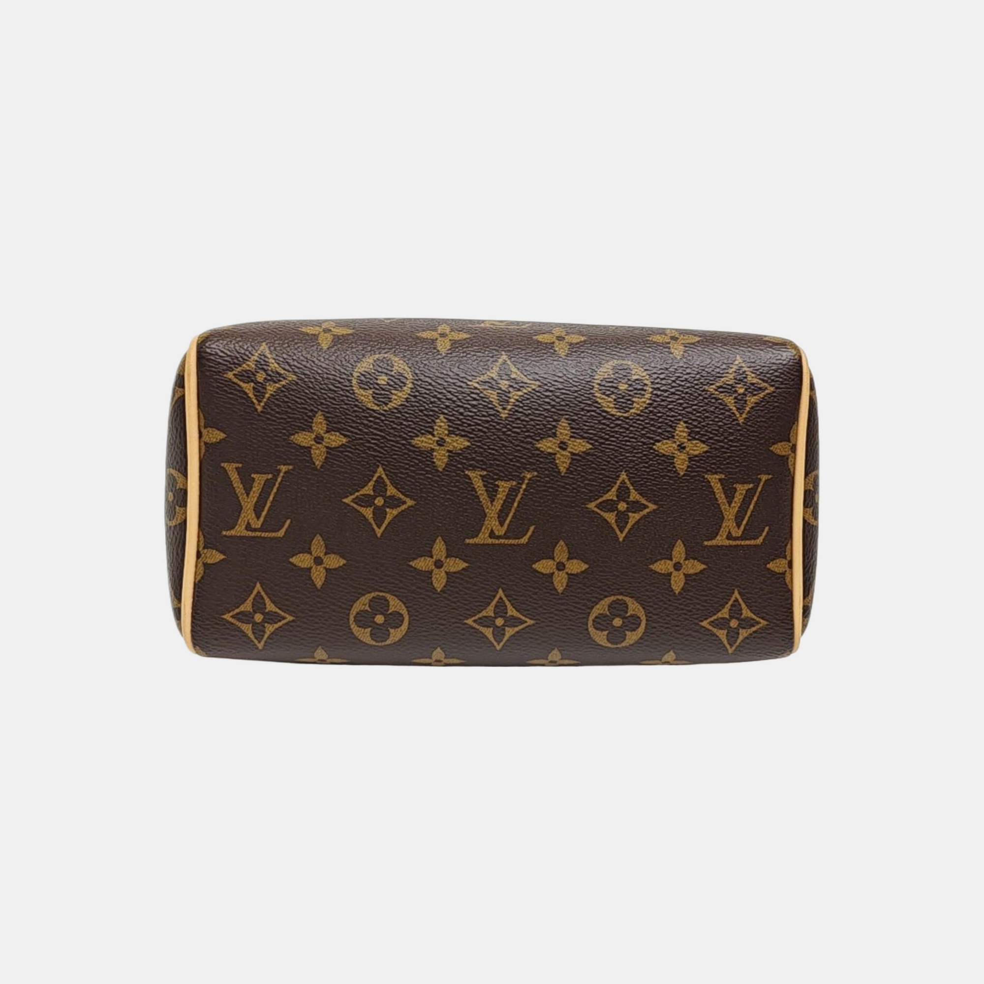 SPEEDY 20 Monogram Coated Canvas Brown