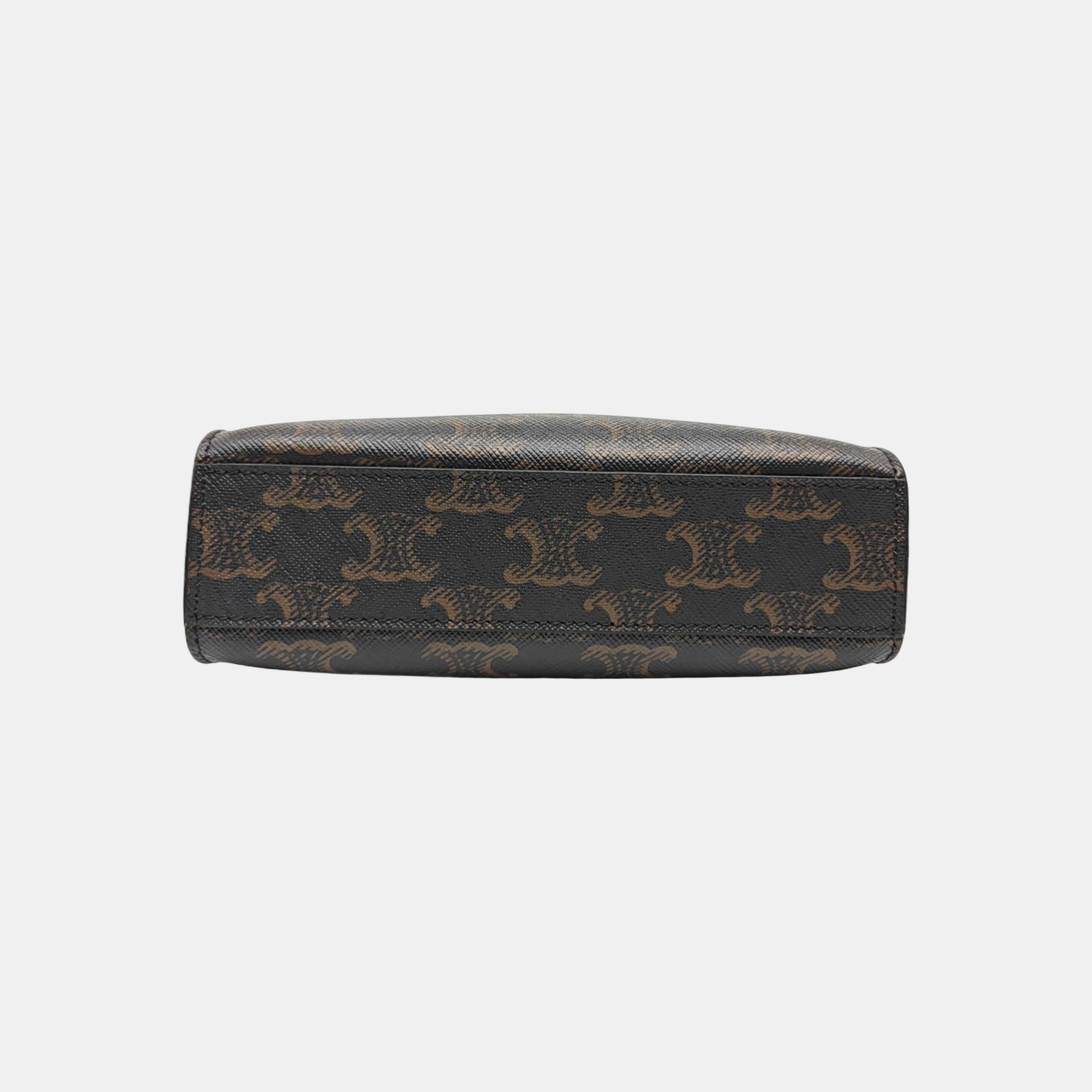 CABAS CELINE Mini Coated Canvas Brown